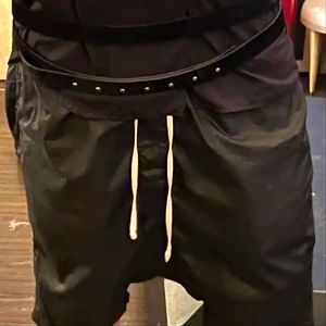 Rick Owens Black Leather Belt
